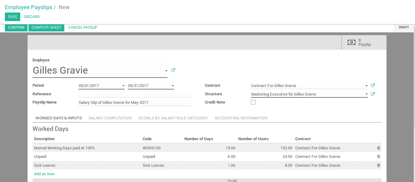 HR-Unpaid-Leaves-payroll-Management-in-Odoo-10-4-cybrosys