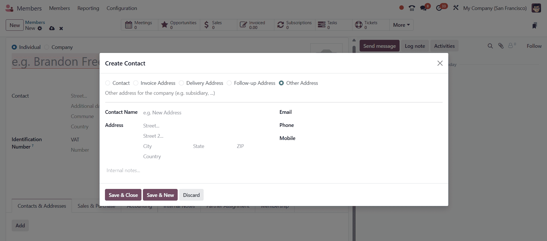 Overview of the Odoo 18 Members Module
