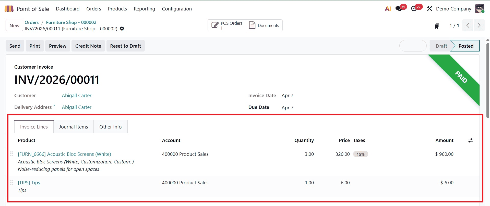 A Complete Guide For Managing Tips in Odoo 19 POS-cybrosys