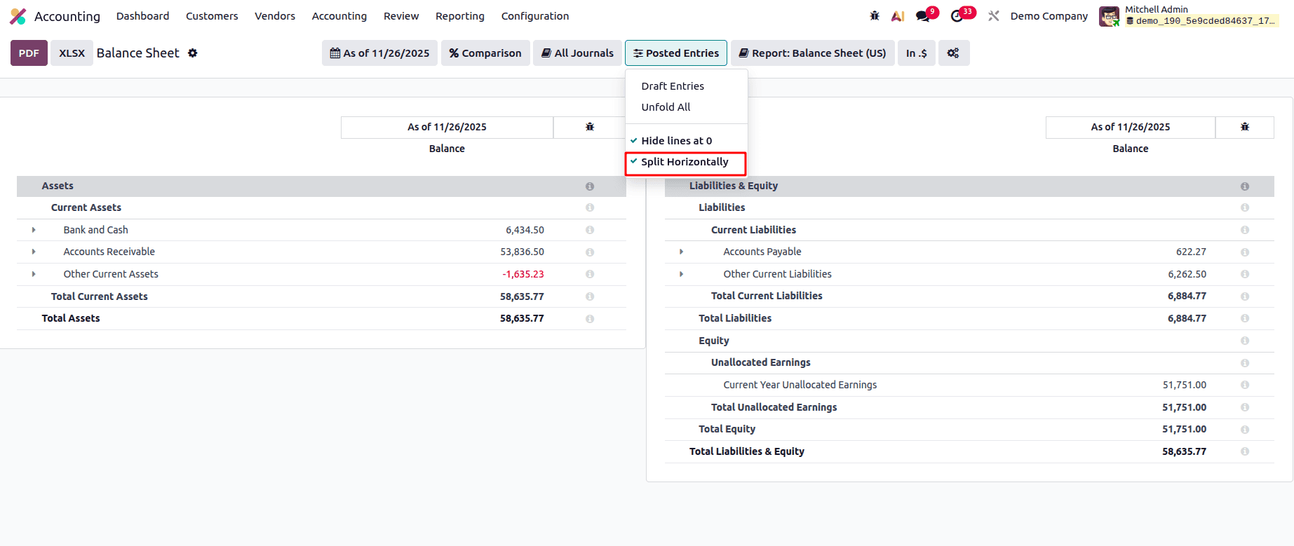 A Complete Guide to Balance Sheet in Odoo 19 Accounting Reports-cybrosys