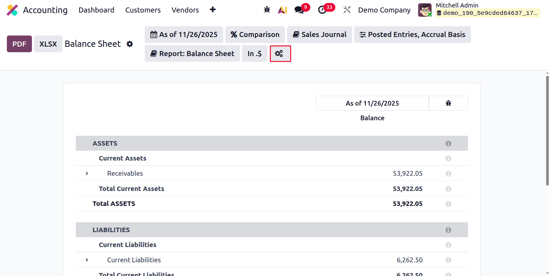 A Complete Guide to Balance Sheet in Odoo 19 Accounting Reports-cybrosys