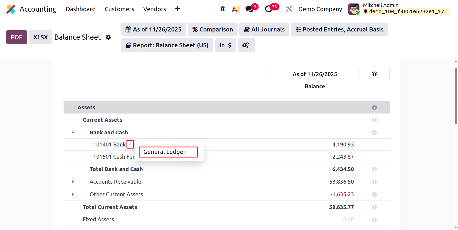 A Complete Guide to Balance Sheet in Odoo 19 Accounting Reports-cybrosys