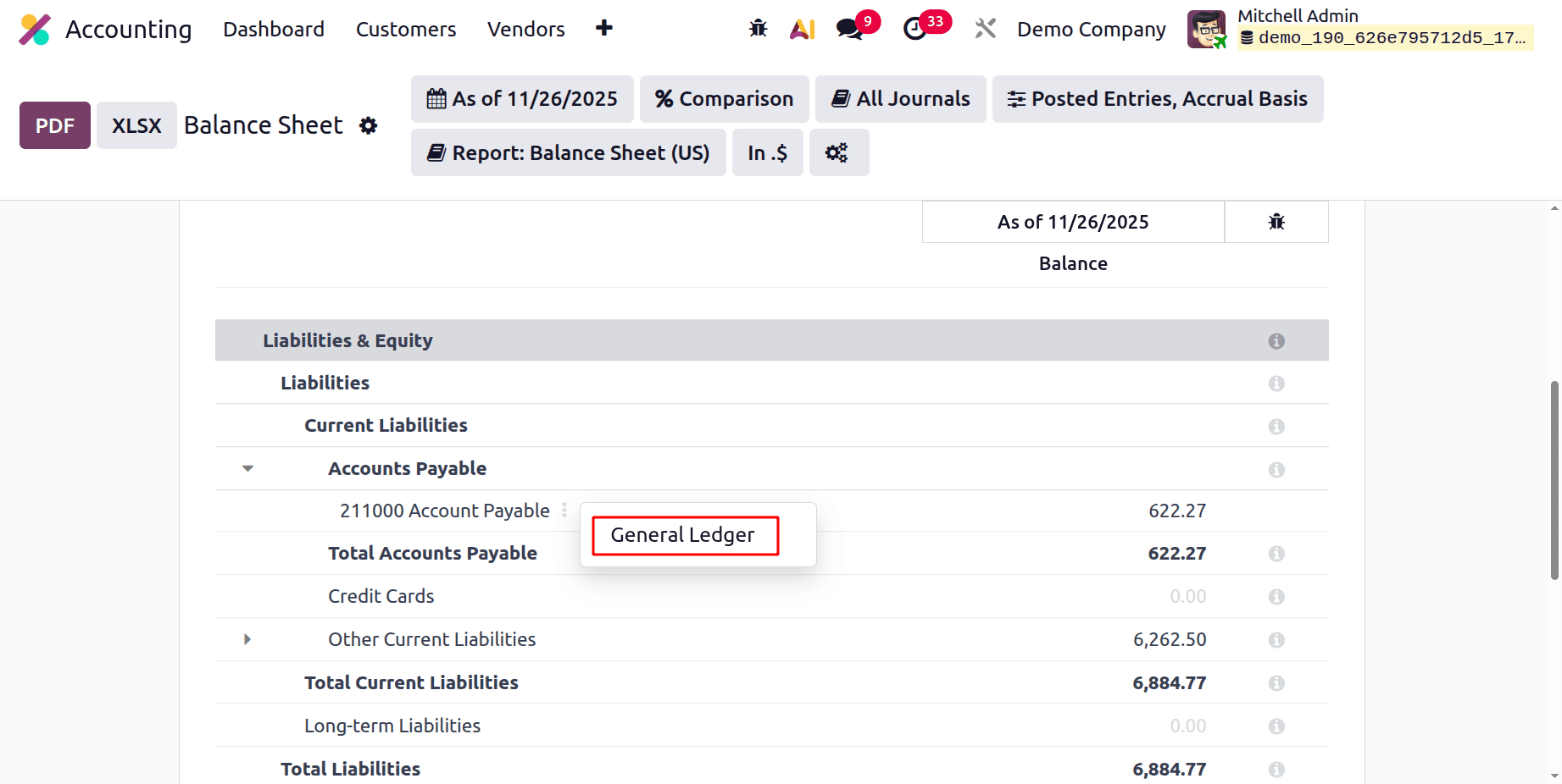 A Complete Guide to Balance Sheet in Odoo 19 Accounting Reports-cybrosys