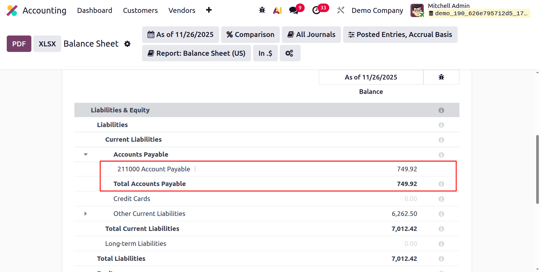 A Complete Guide to Balance Sheet in Odoo 19 Accounting Reports-cybrosys