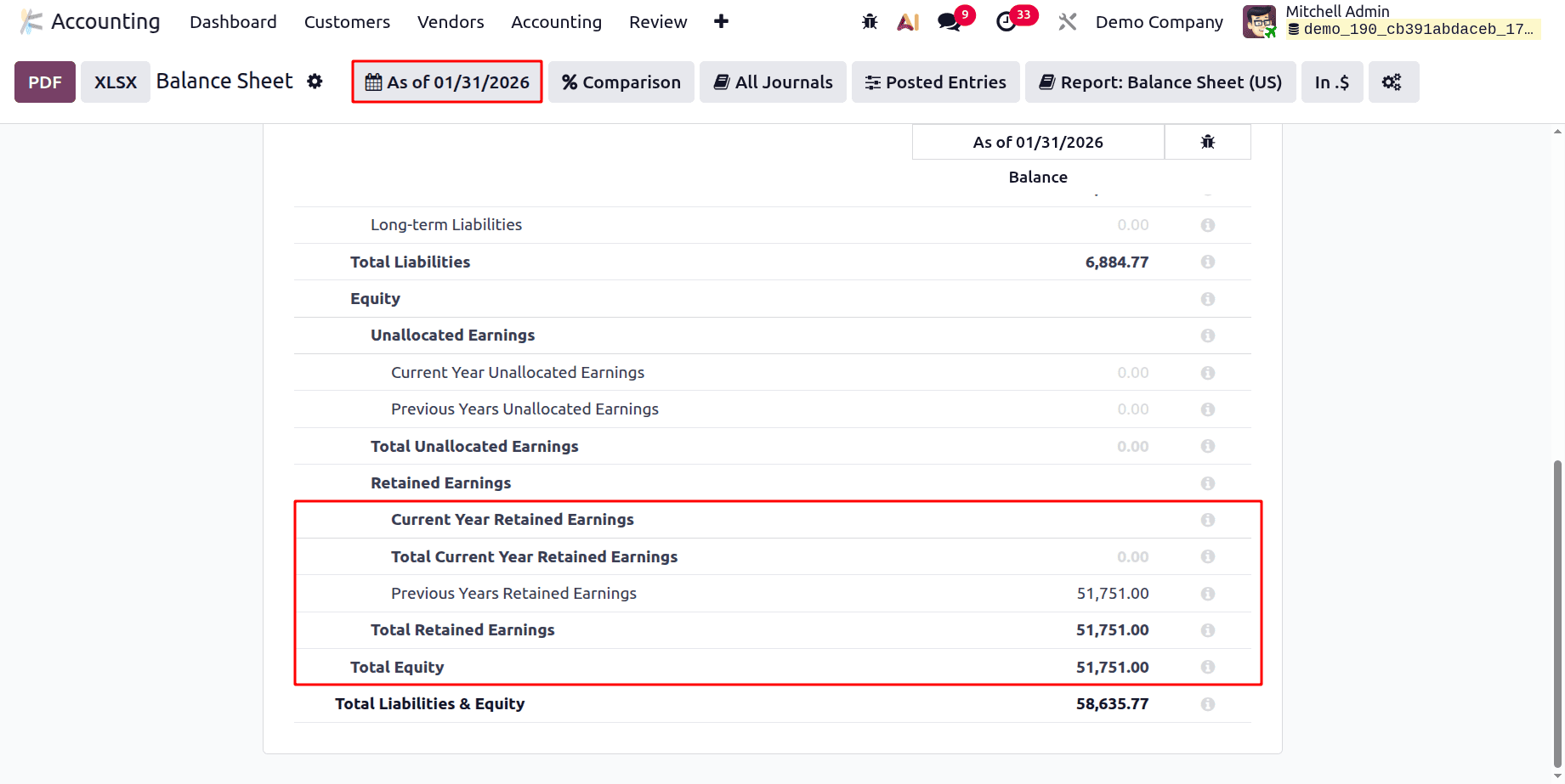 A Complete Guide to Balance Sheet in Odoo 19 Accounting Reports-cybrosys