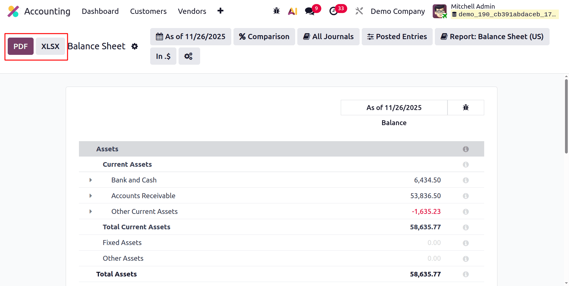 A Complete Guide to Balance Sheet in Odoo 19 Accounting Reports-cybrosys