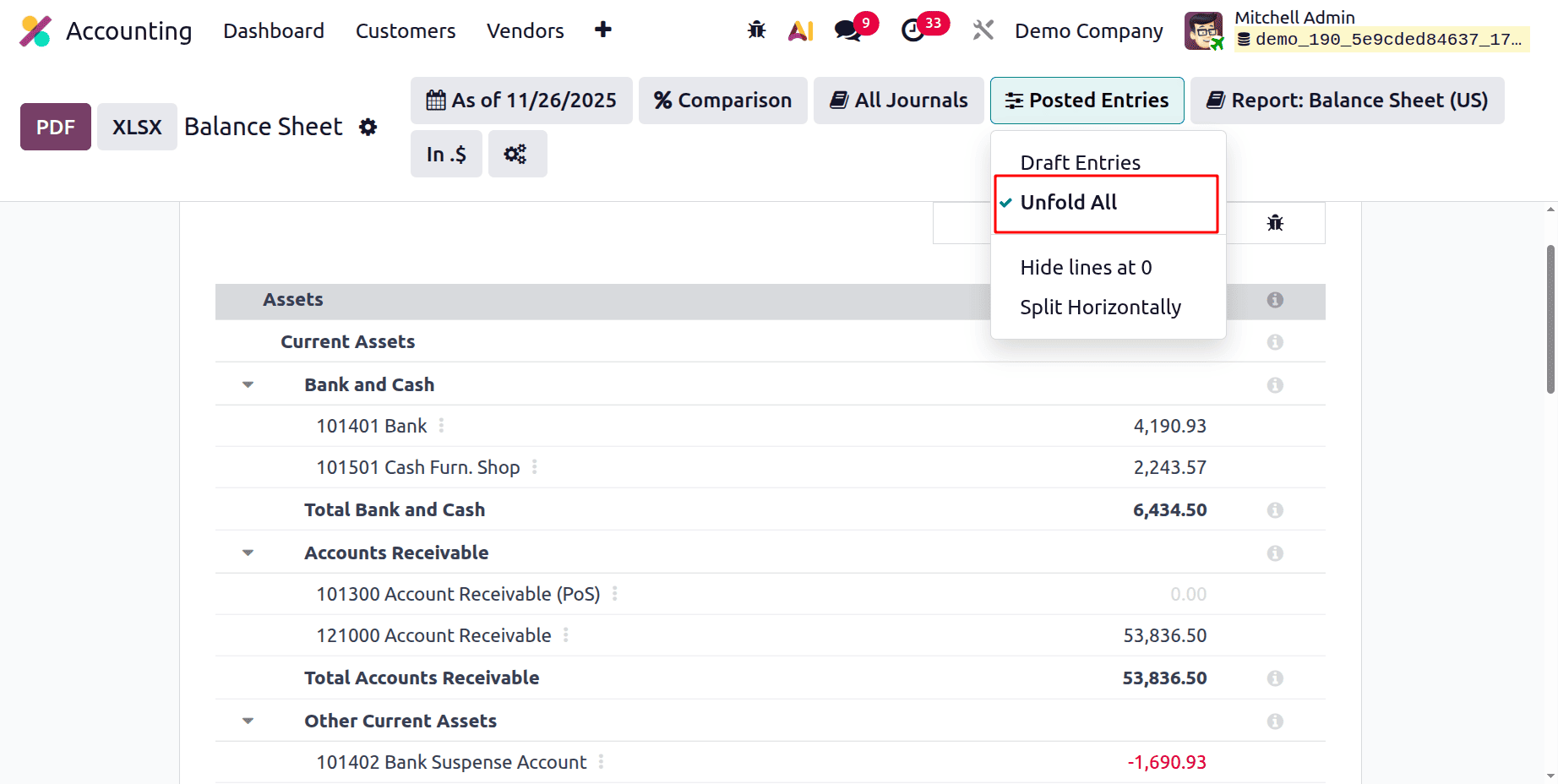 A Complete Guide to Balance Sheet in Odoo 19 Accounting Reports-cybrosys