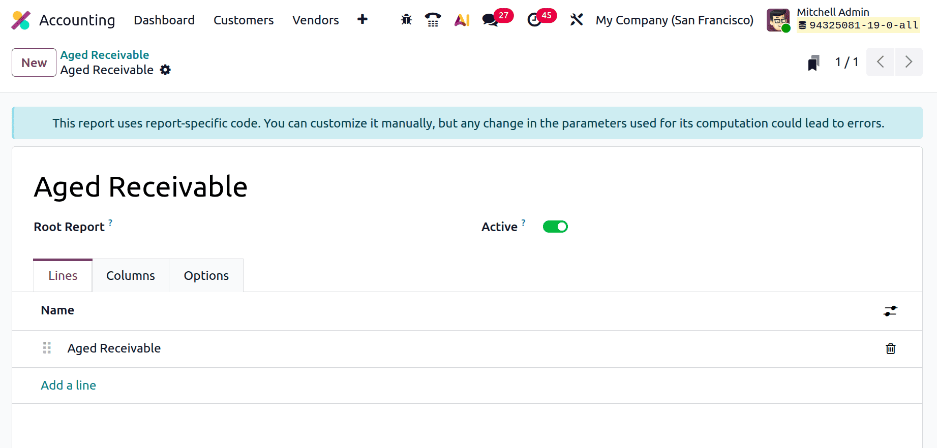 A Complete Guide to the Aged Receivables Report in Odoo 19 Accounting Reports-cybrosys