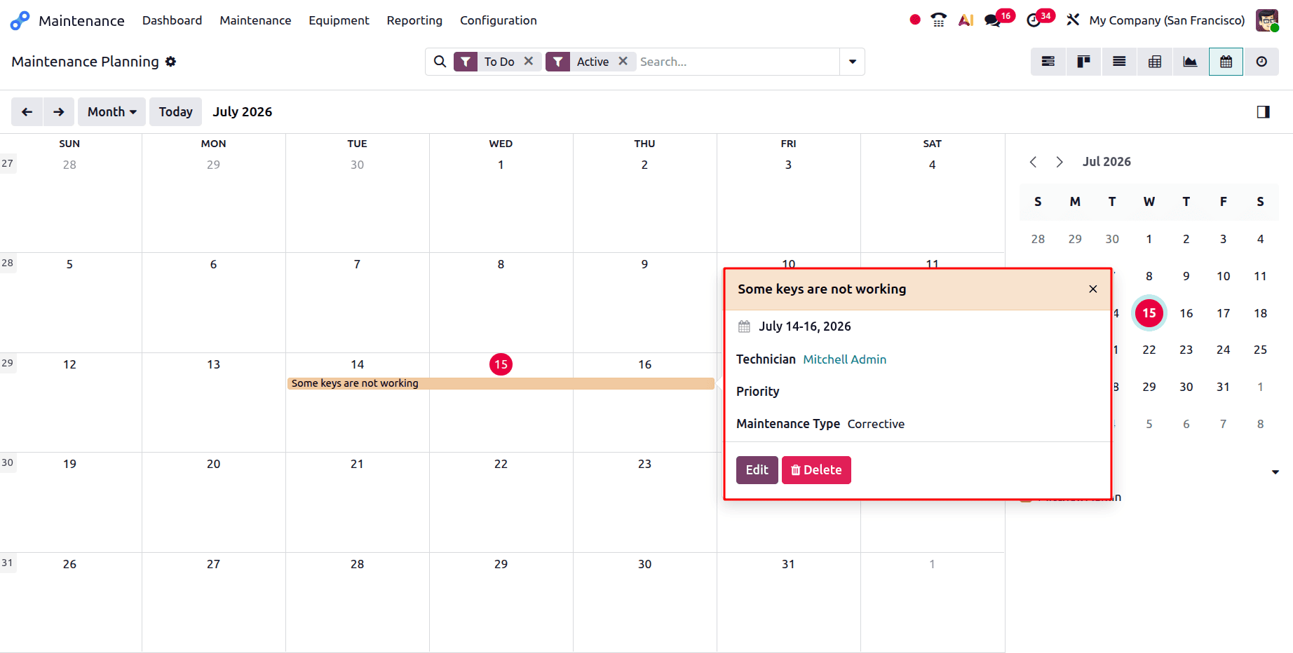 A Complete Guide to the Odoo 19 Maintenance Module-cybrosys