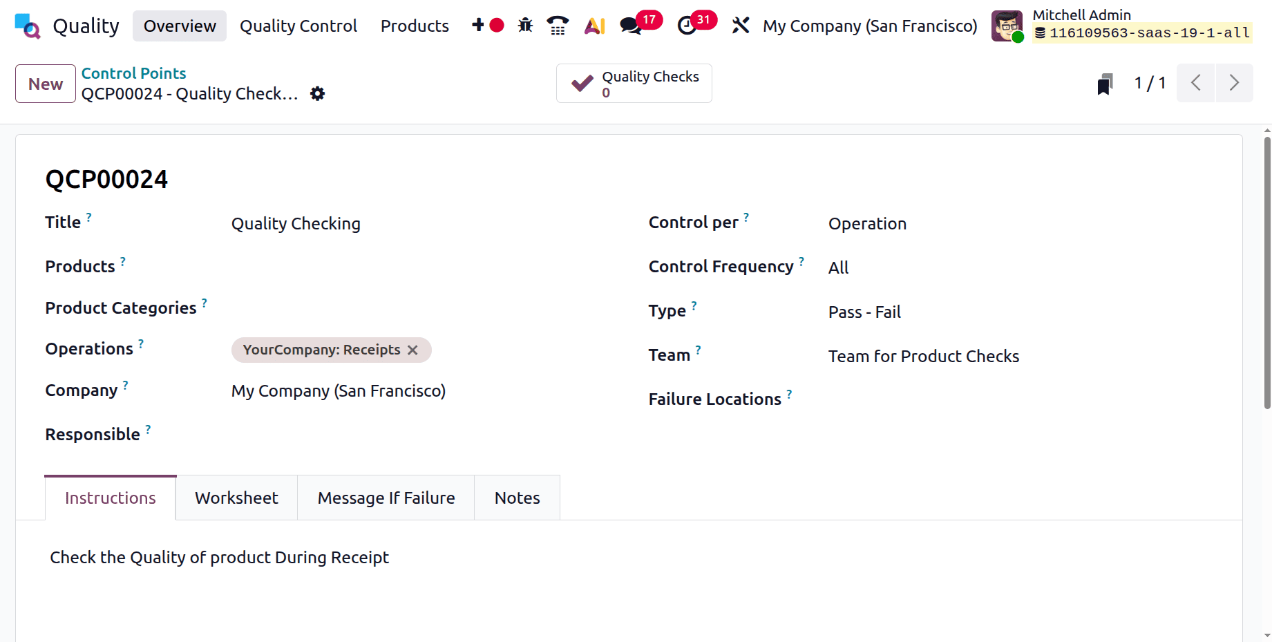 A Complete Guide to the Quality Management Module in Odoo 19-cybrosys