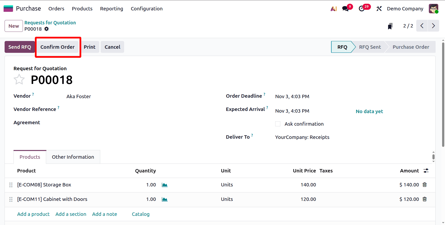 A Step-by-Step Guide to Matching Bills, Purchase Orders, and Down Payments in Odoo 19-cybrosys