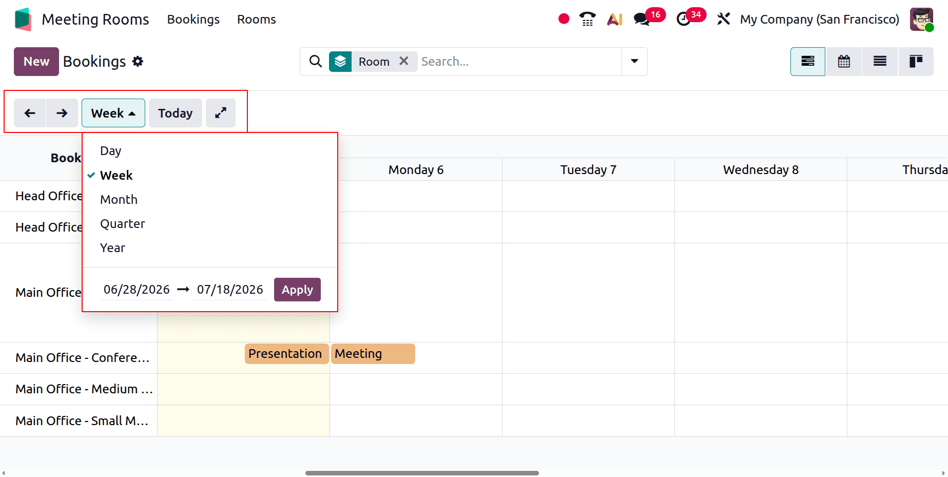 A Step-by-Step Guide to Meeting Room Booking and Management in Odoo 19-cybrosys