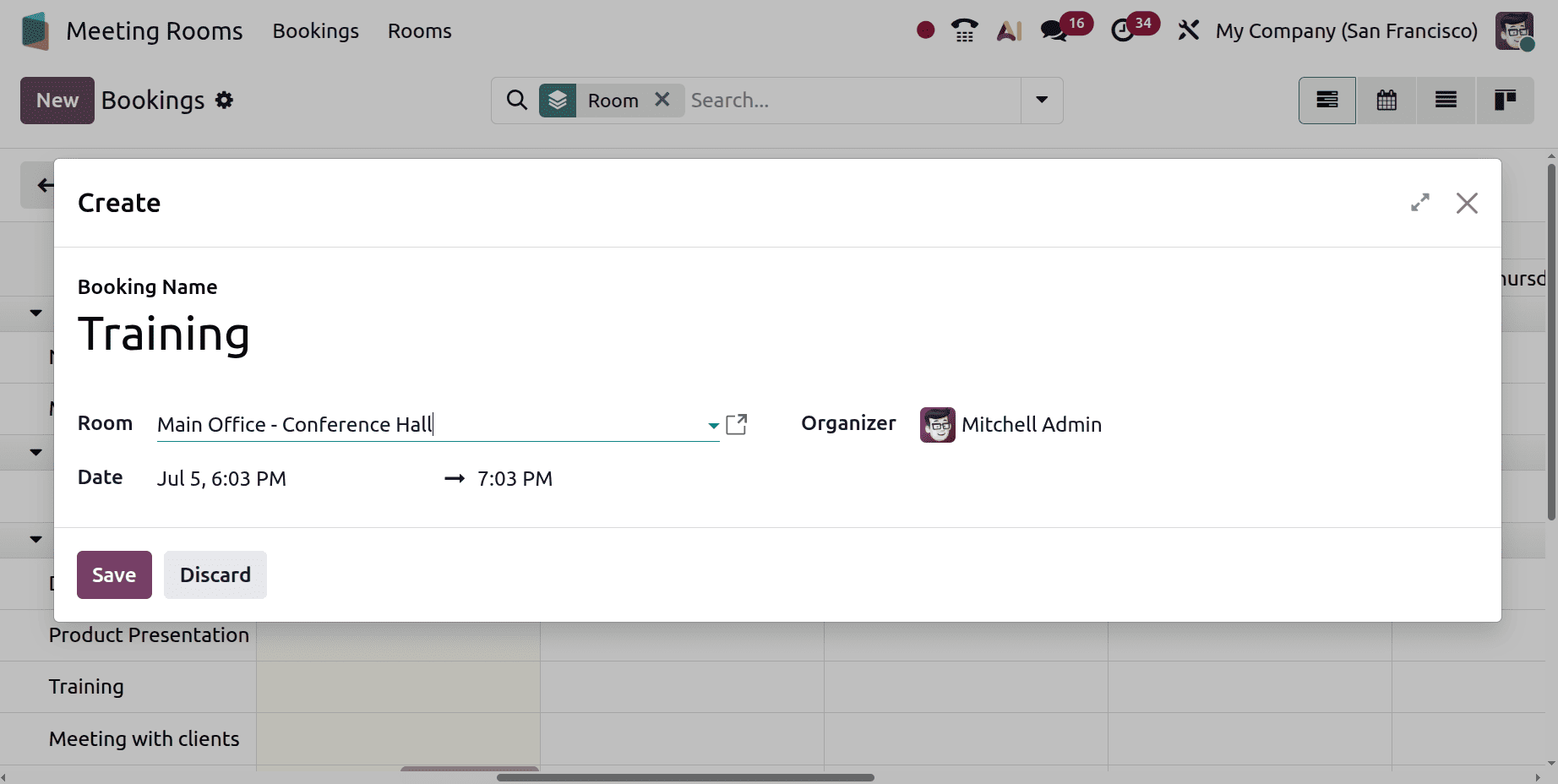A Step-by-Step Guide to Meeting Room Booking and Management in Odoo 19-cybrosys