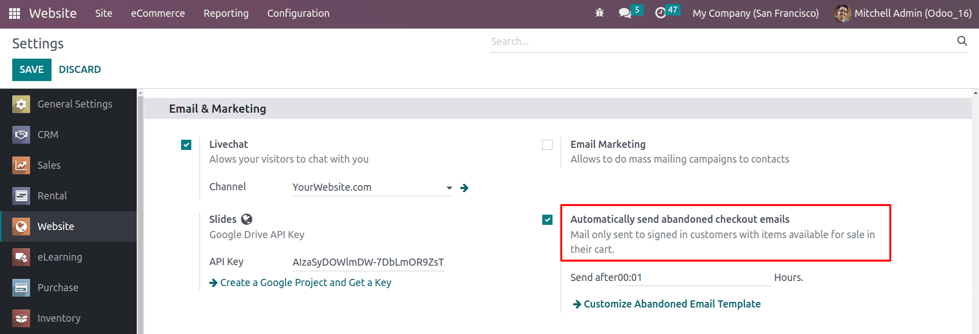 Abandoned Carts & Abandoned Checkout Emails in Odoo 16 Website App-cybrosys