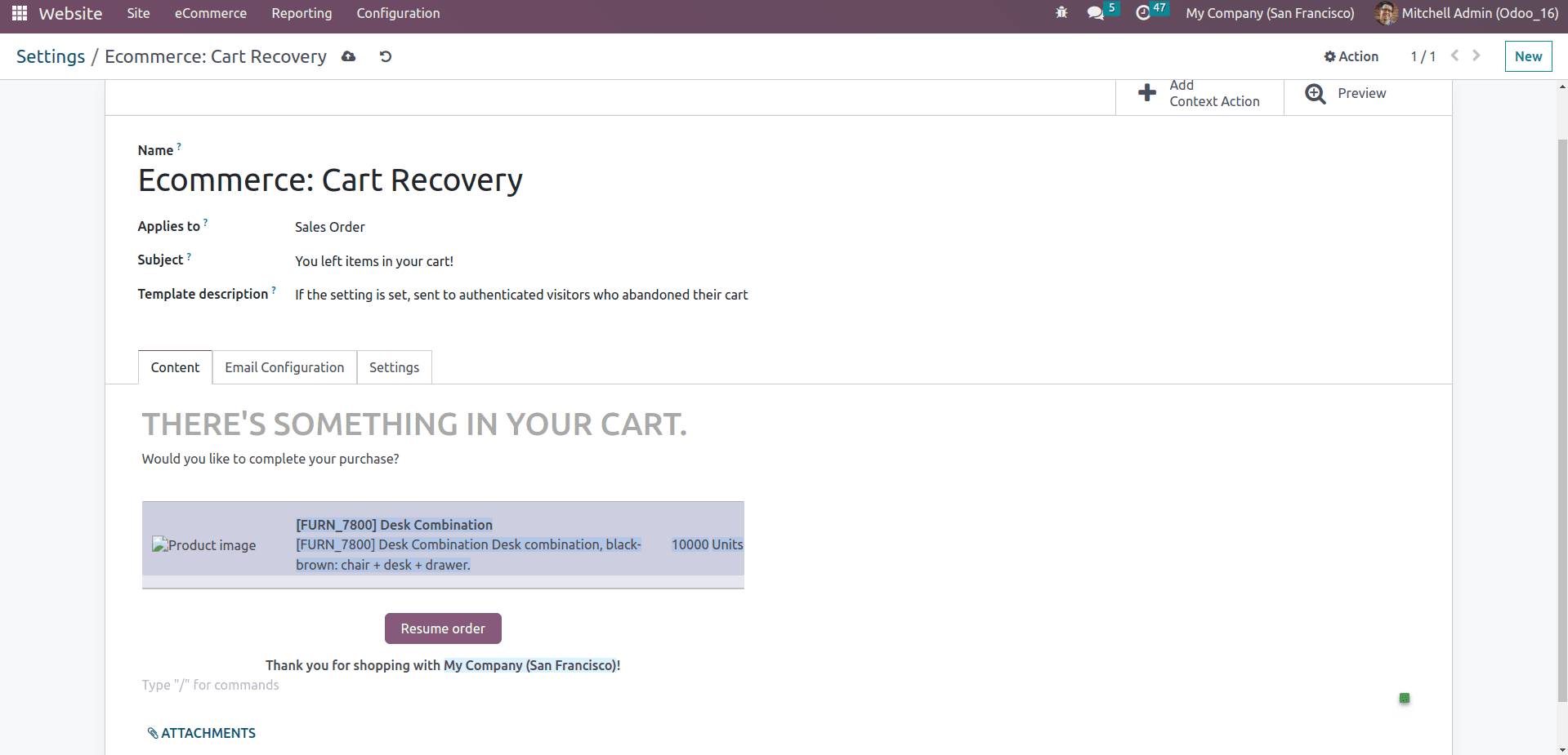 Abandoned Carts & Abandoned Checkout Emails in Odoo 16 Website App-cybrosys
