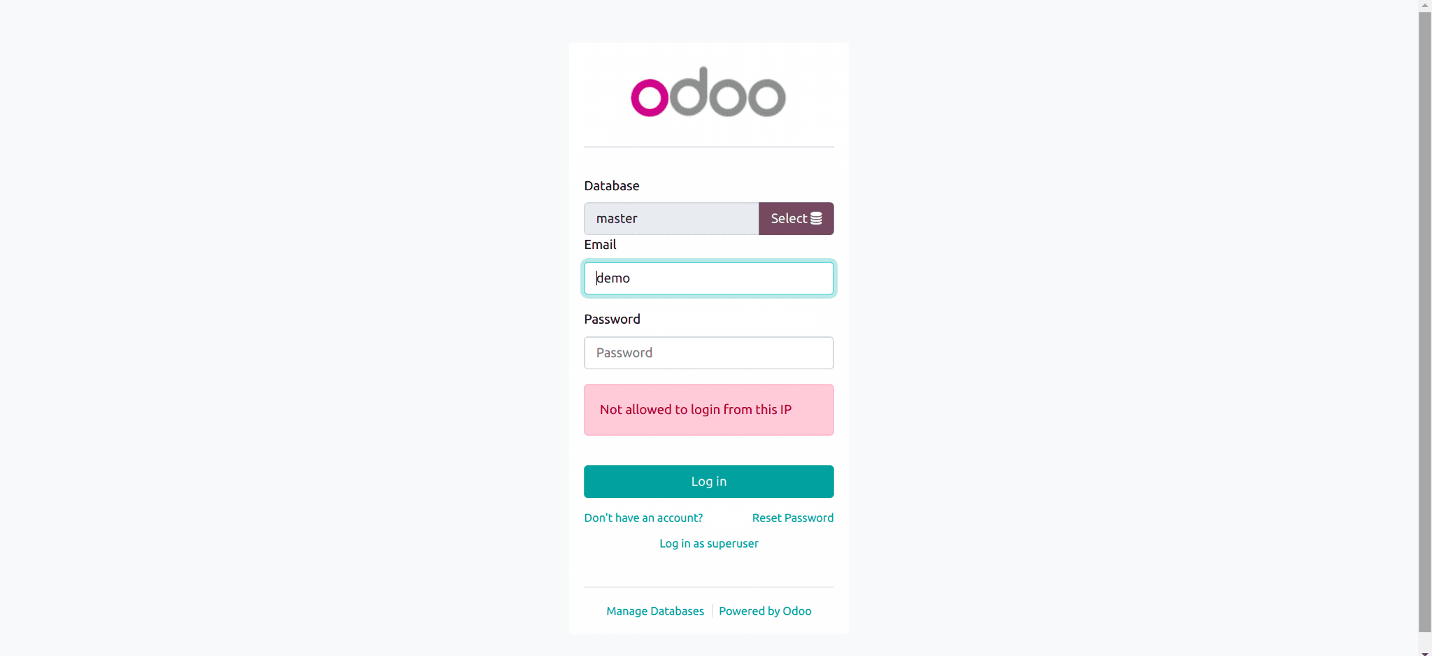 Access Restrictions by IP - Odoo 16 App-cybrosys