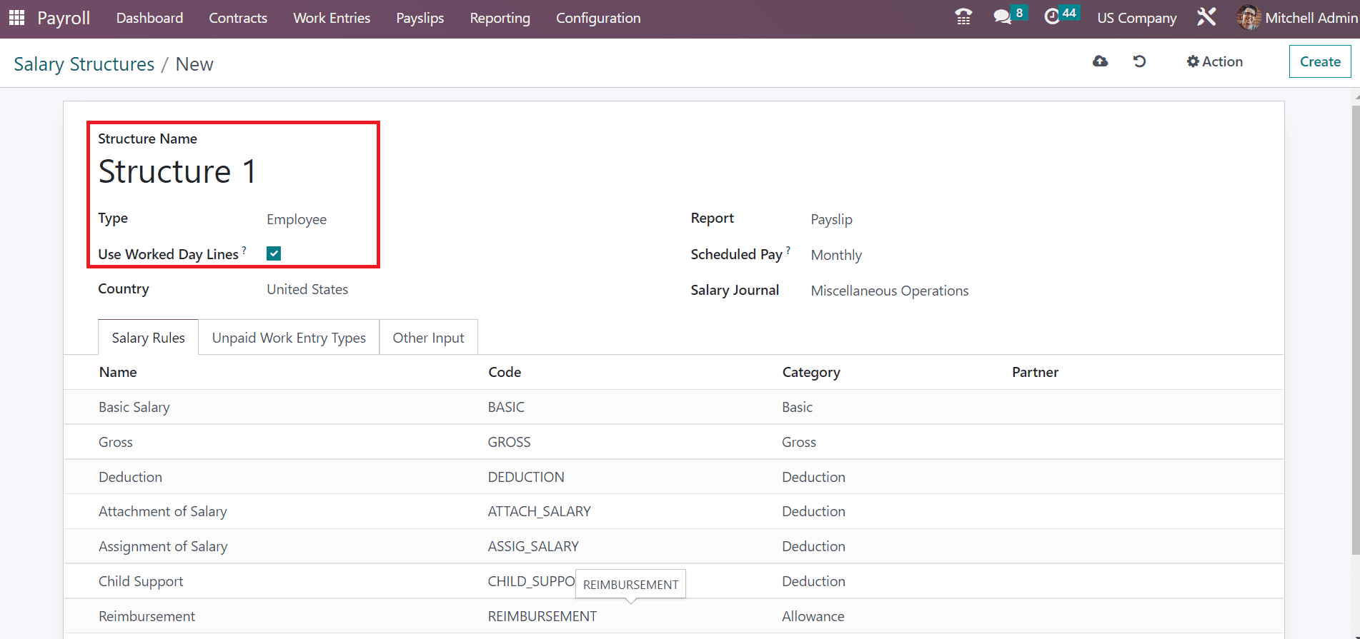 add-federal-insurance-contributions-act-in-salary-structure-using-odoo-16-payroll-2-cybrosys