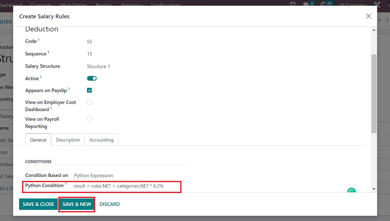 add-federal-insurance-contributions-act-in-salary-structure-using-odoo-16-payroll-7-cybrosys