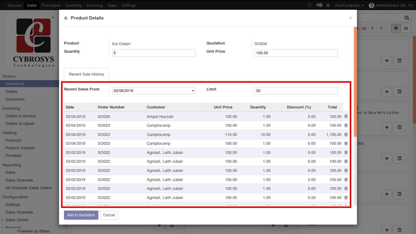 adding multiple products to quotation pro