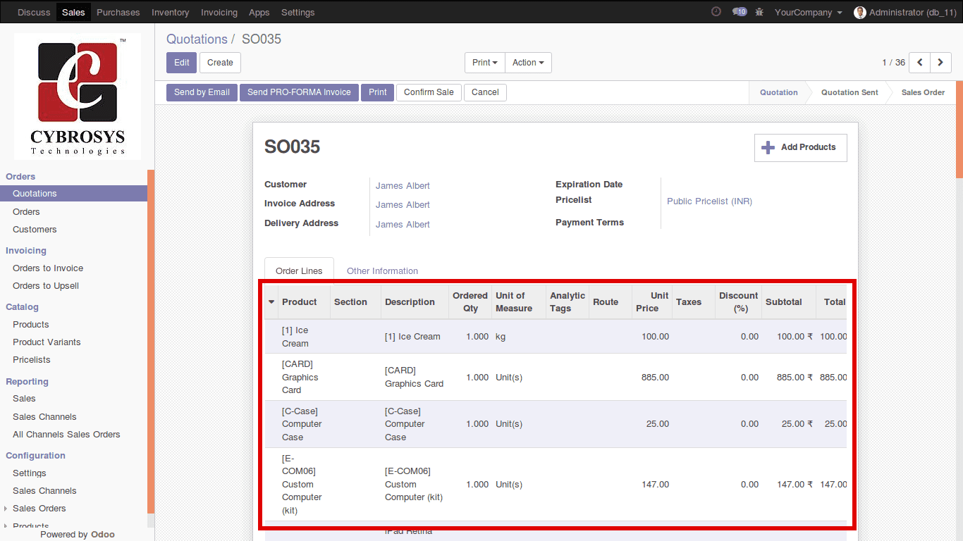 adding multiple products to quotation pro