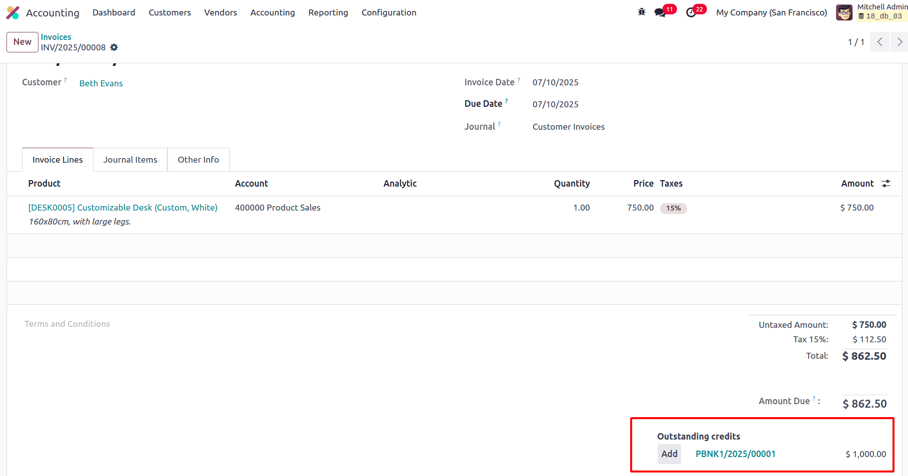 An Cash Flow Statement in Odoo 18 Accounting-cybrosys