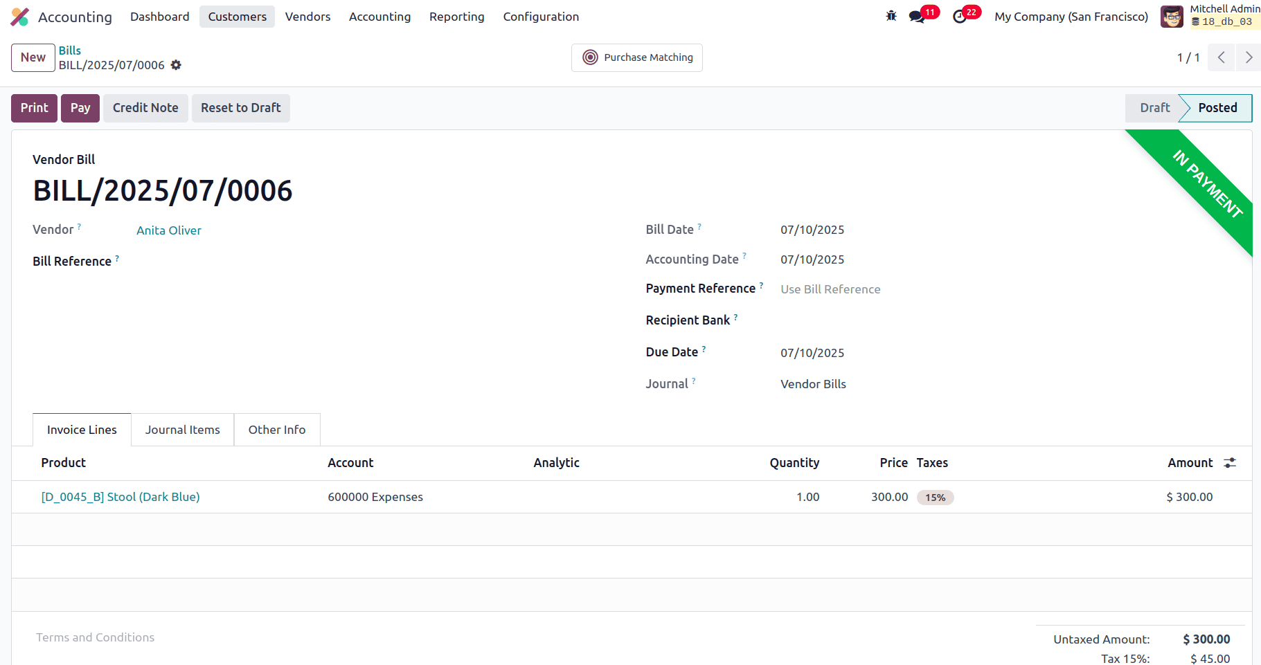 An Cash Flow Statement in Odoo 18 Accounting-cybrosys