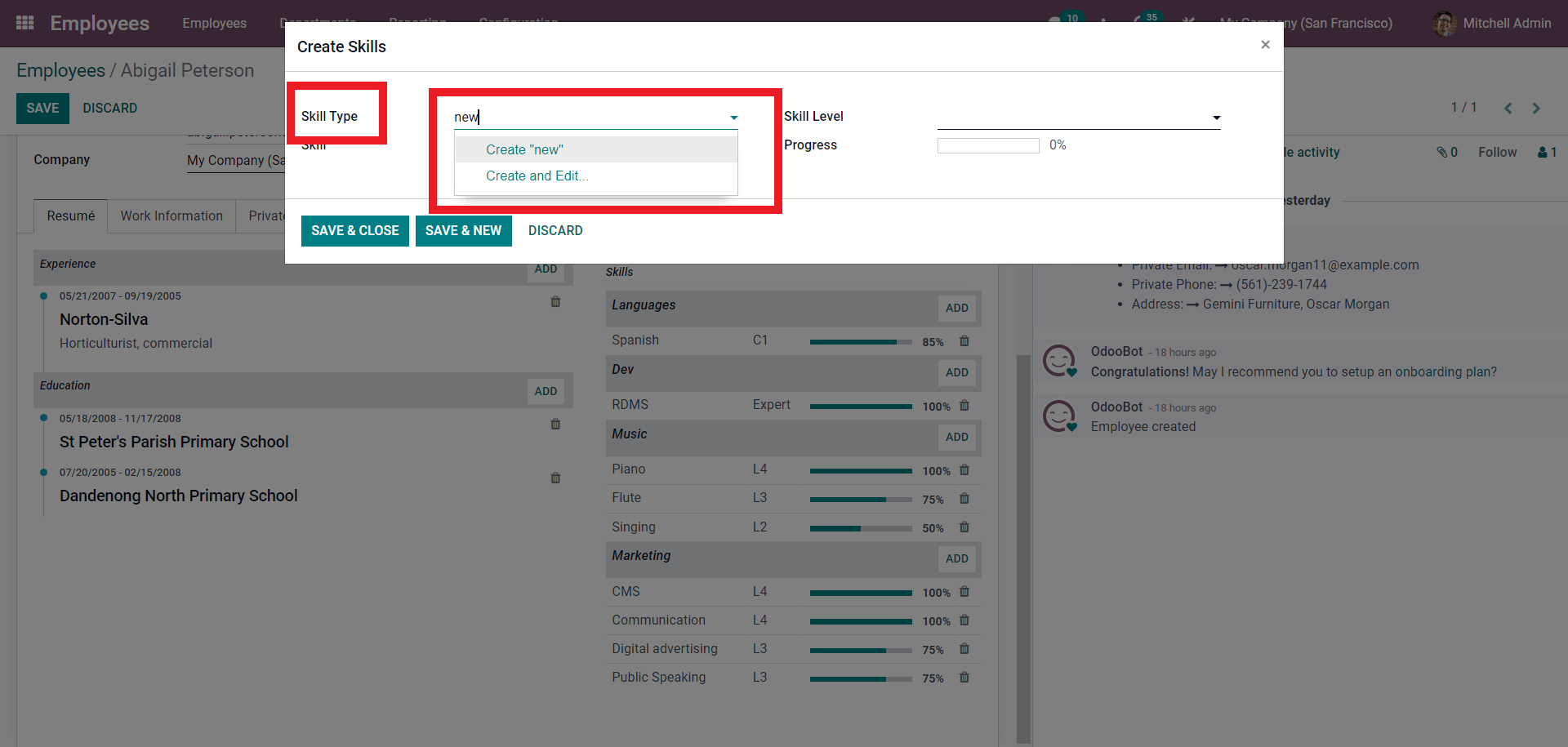 an-insight-into-employee-skill-management-with-odoo-employee