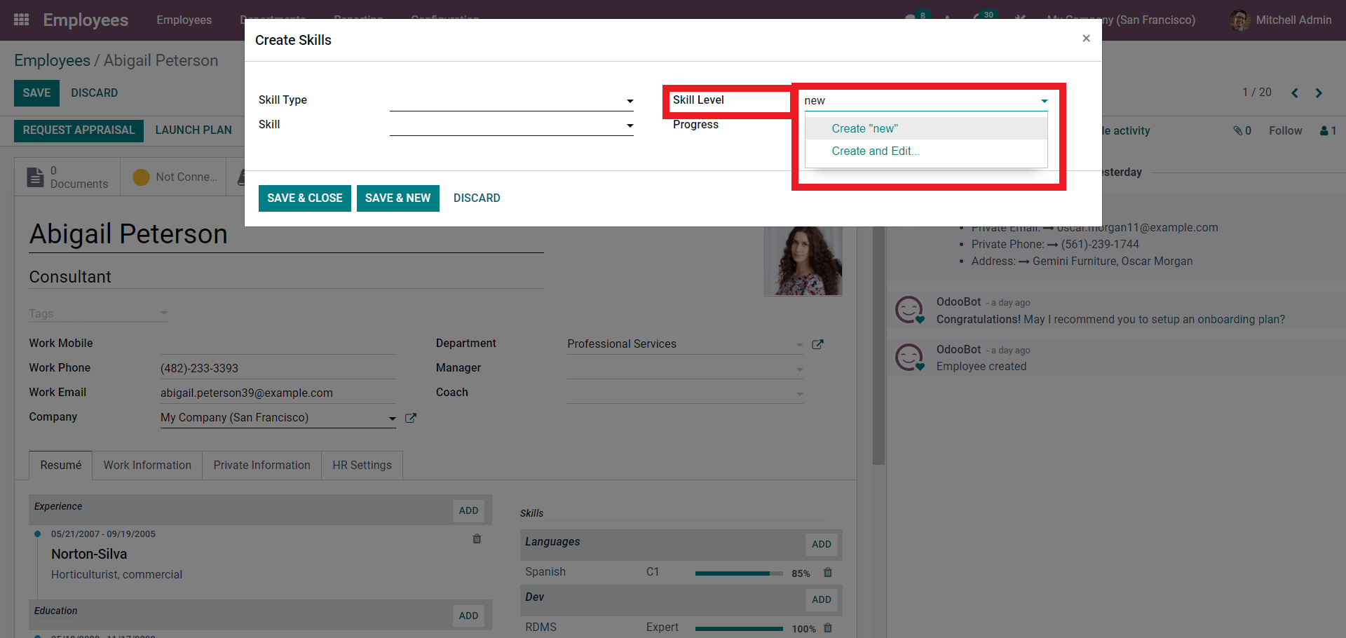 an-insight-into-employee-skill-management-with-odoo-employee