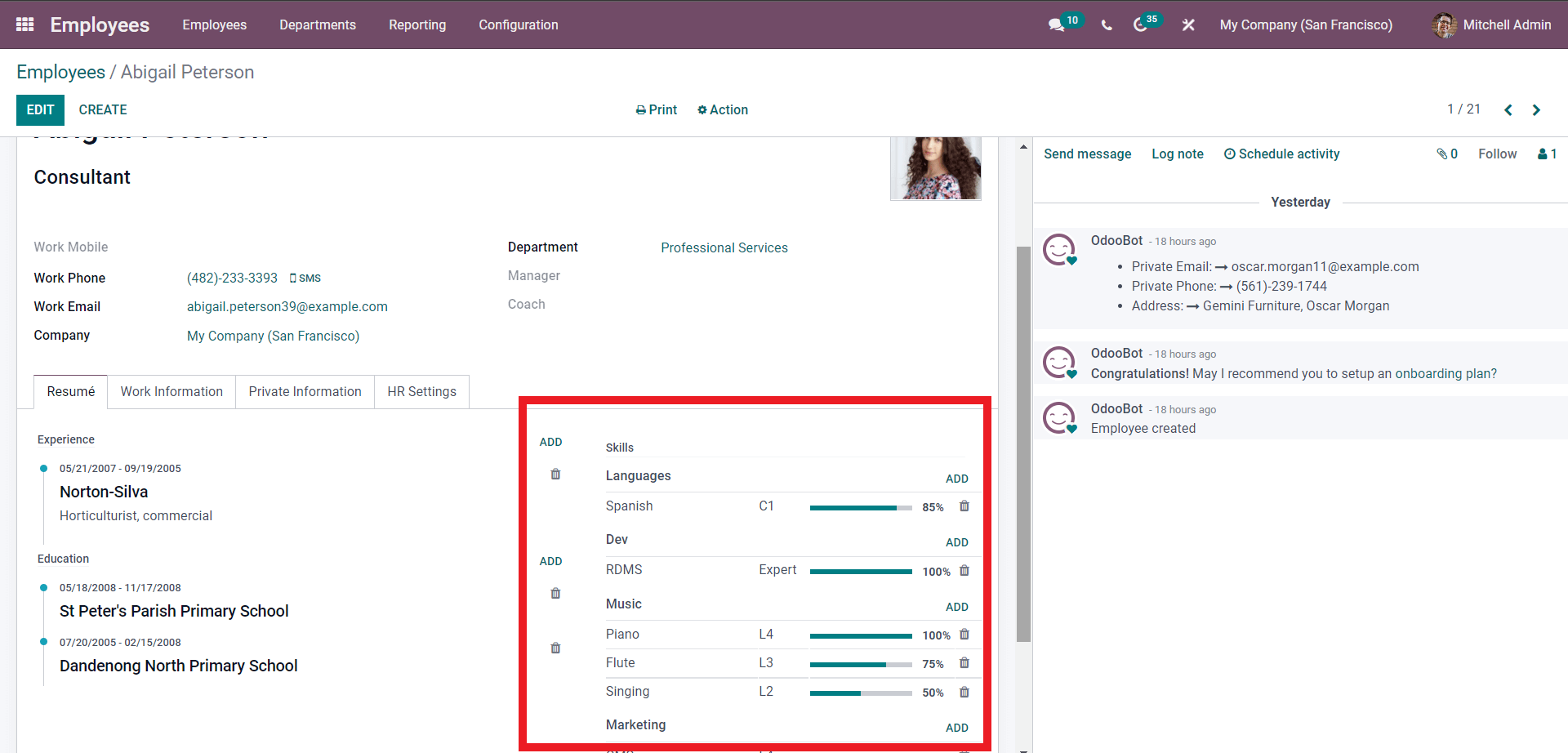 an-insight-into-employee-skill-management-with-odoo-employee