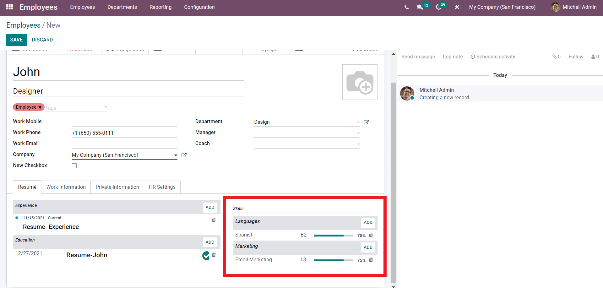 an-insight-into-employee-skill-management-with-odoo-employee