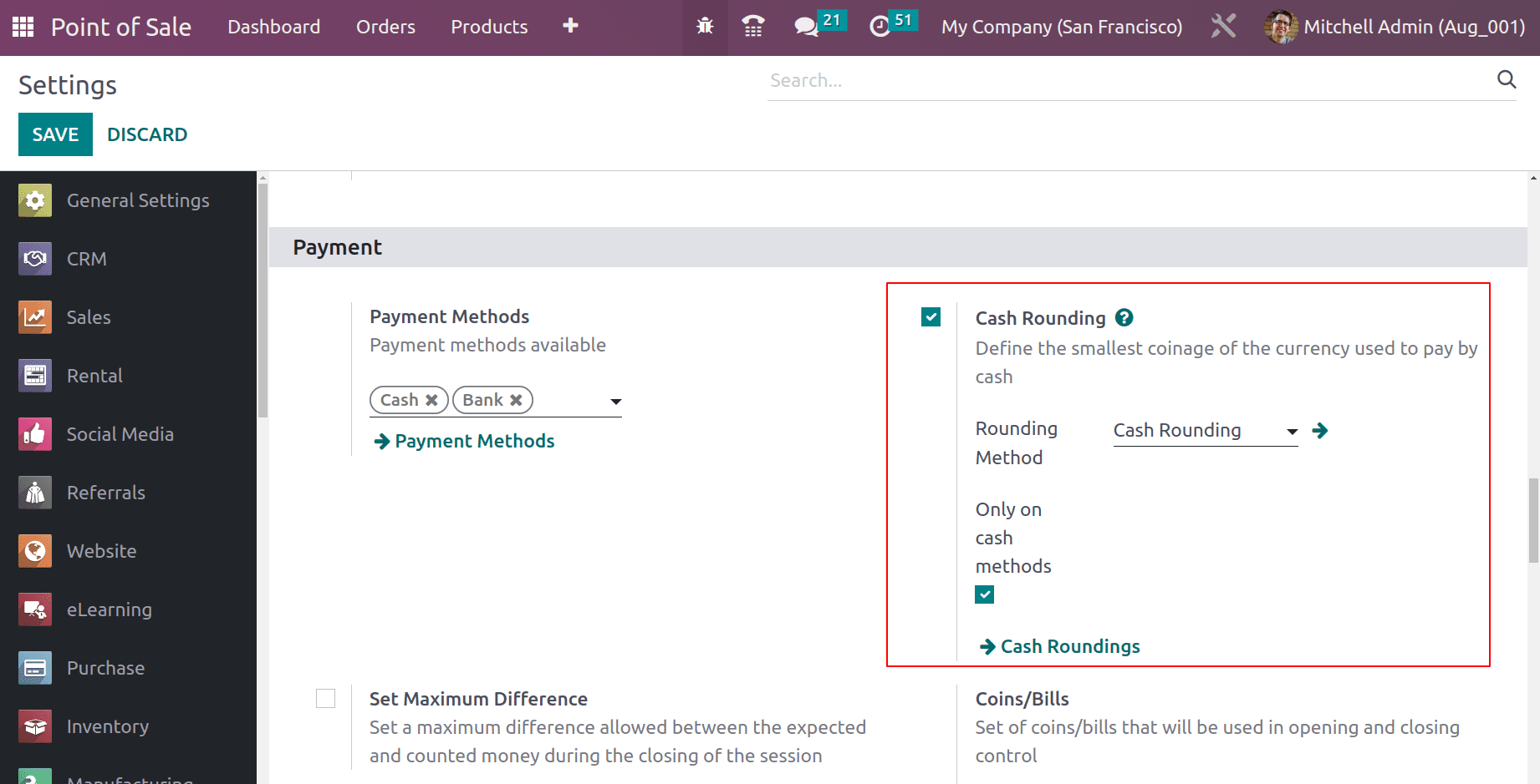 An Overview of Cash Roundings in Odoo 16 POS-cybrosys