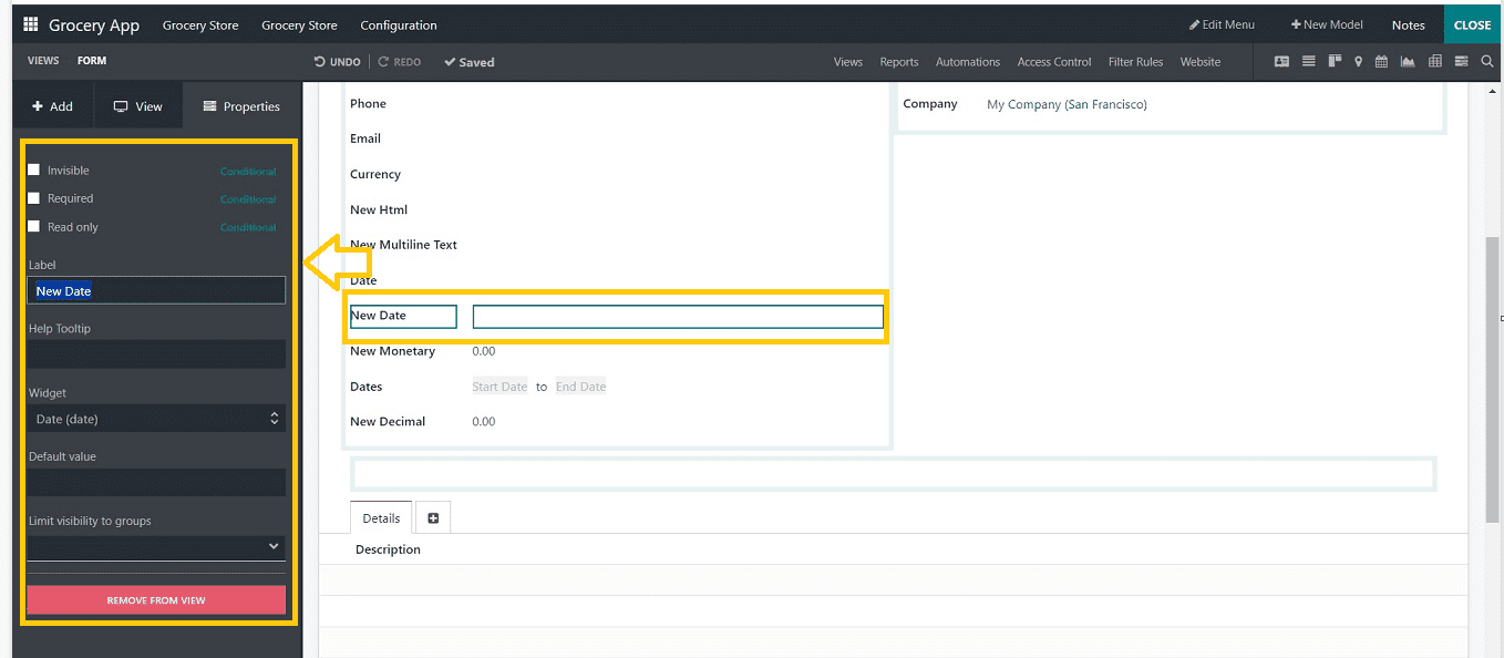 An Overview of Components & Fields in Odoo 16 Studio App-cybrosys