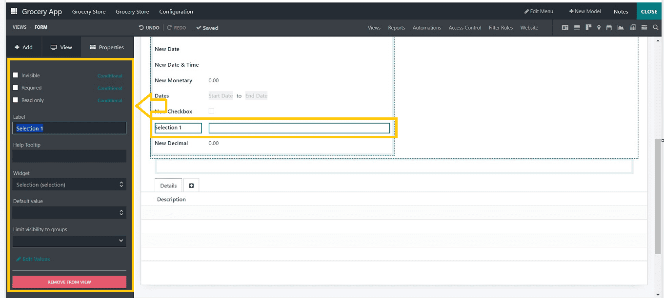 An Overview of Components & Fields in Odoo 16 Studio App-cybrosys