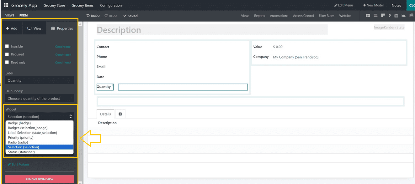 An Overview of Components & Fields in Odoo 16 Studio App-cybrosys