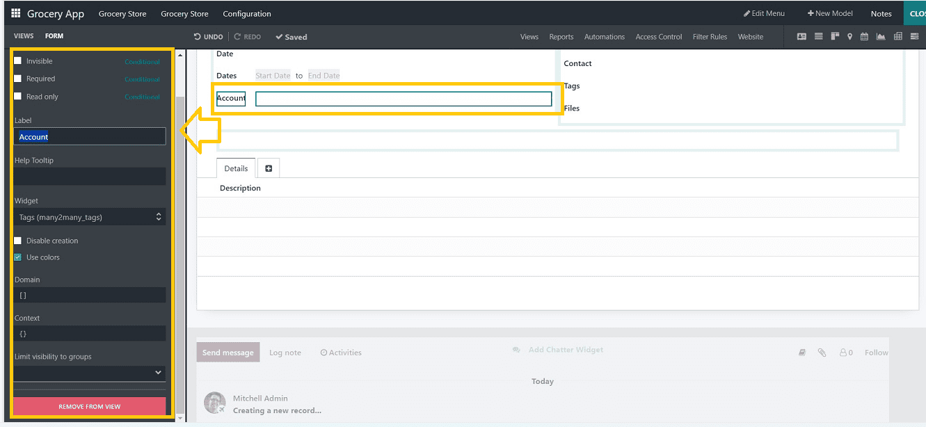 An Overview of Components & Fields in Odoo 16 Studio App-cybrosys