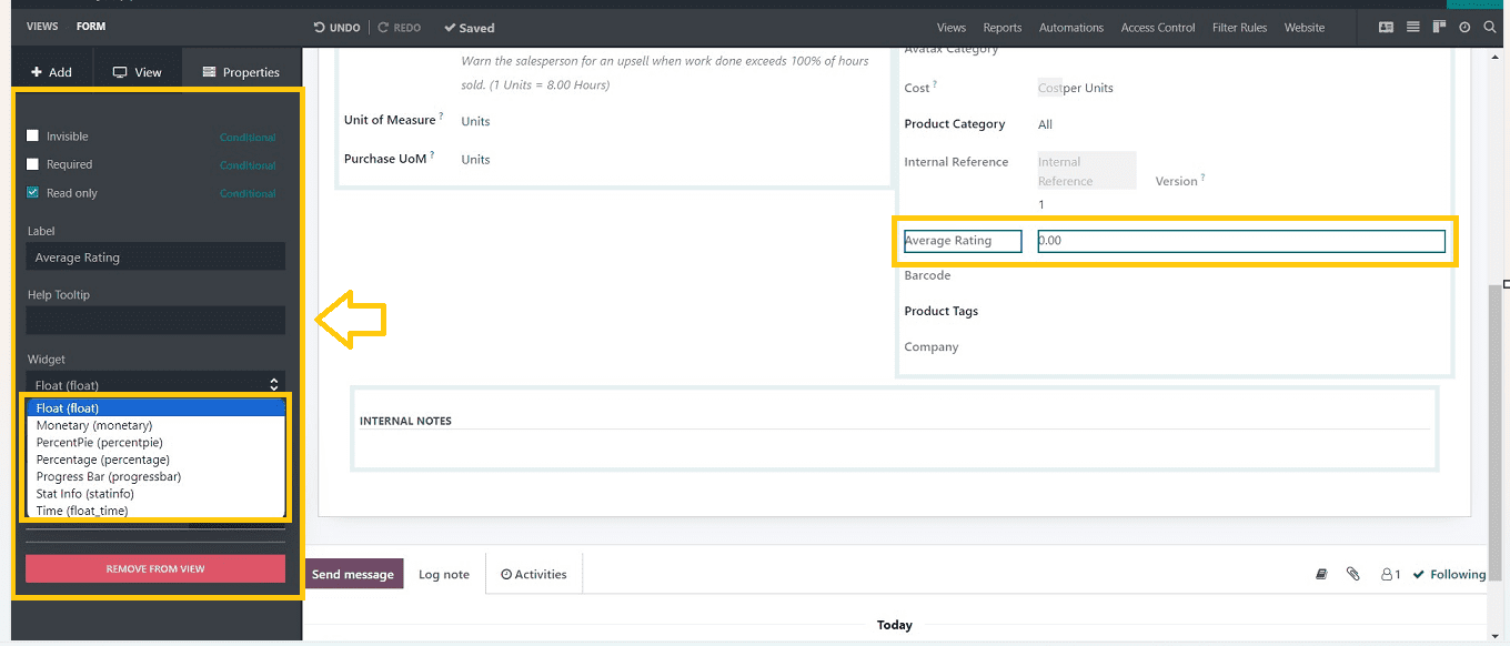 An Overview of Components & Fields in Odoo 16 Studio App-cybrosys