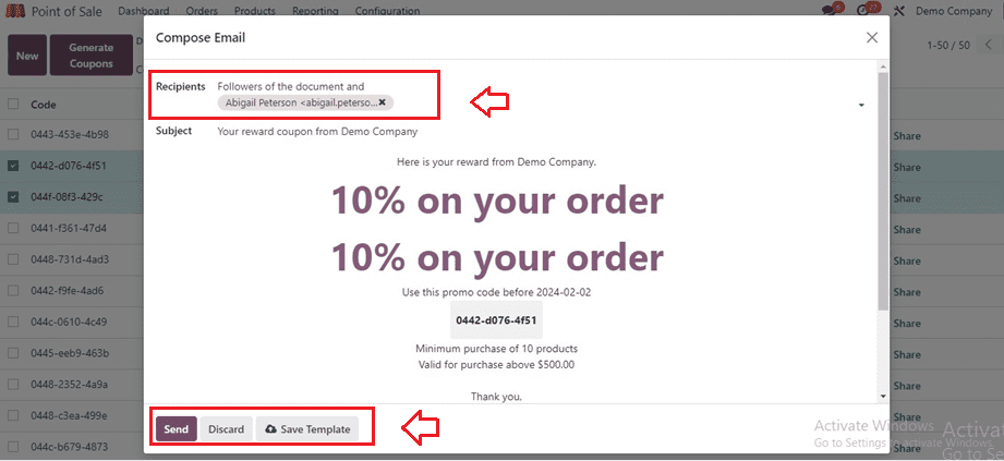 An Overview of Coupons & Promotion in Odoo 17 Point of Sale-cybrosys