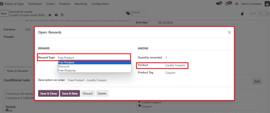 An Overview of Coupons & Promotion in Odoo 17 Point of Sale-cybrosys