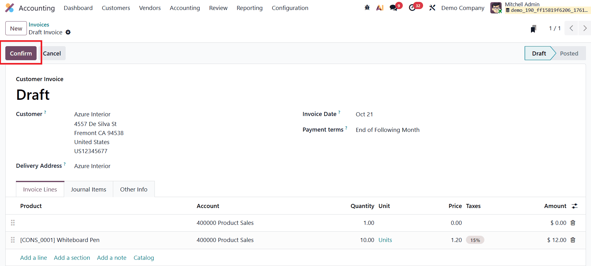 An Overview of Creating Customer Invoices in Odoo 19-cybrosys