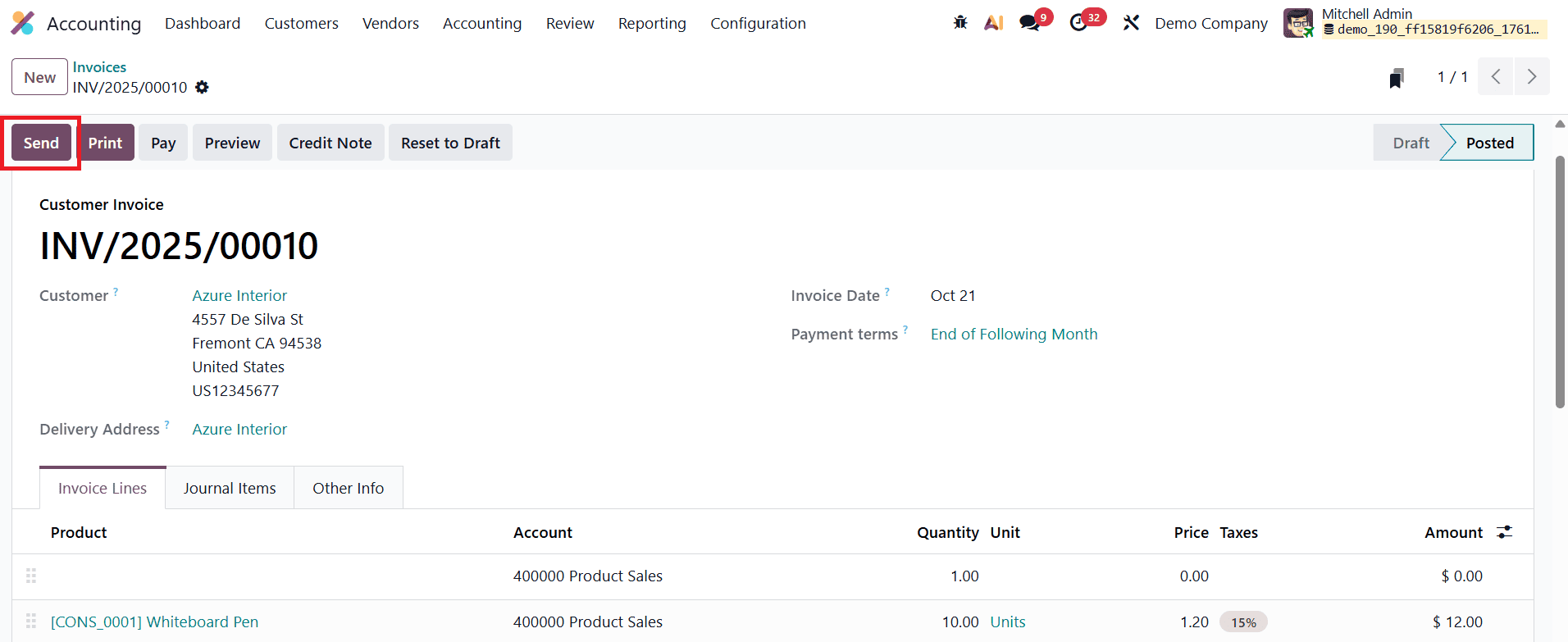 An Overview of Creating Customer Invoices in Odoo 19-cybrosys