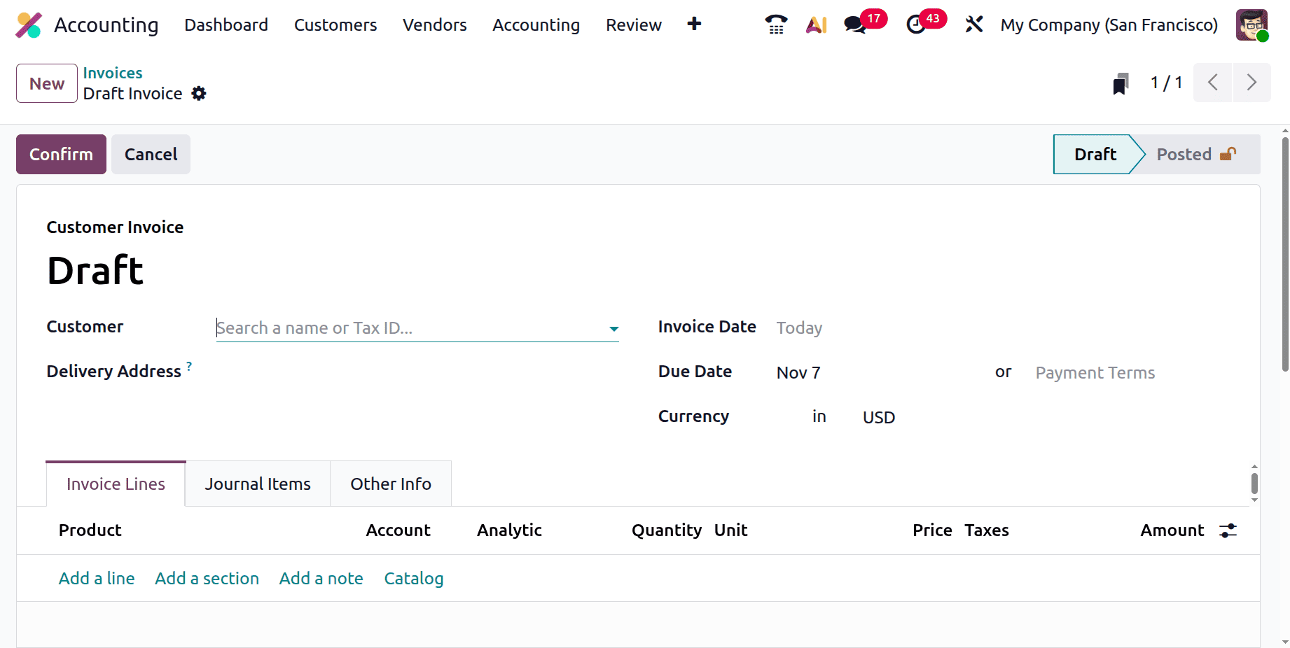 An Overview of Creating Customer Invoices in Odoo 19-cybrosys