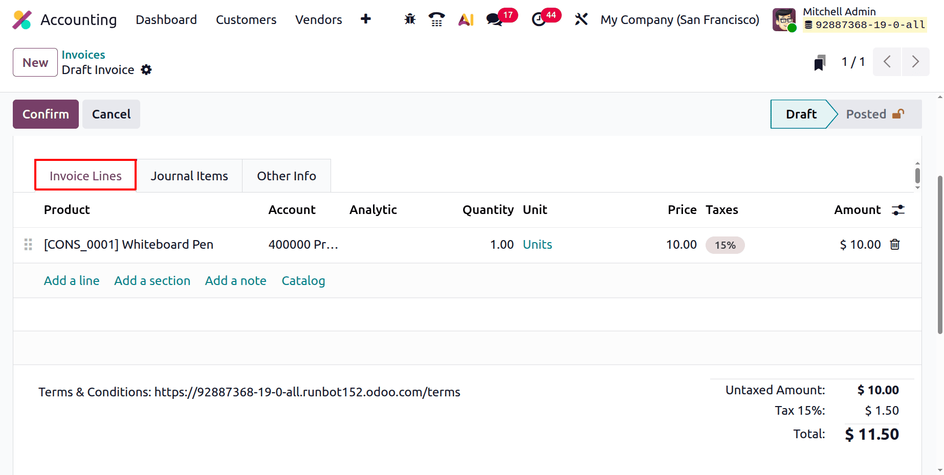 An Overview of Creating Customer Invoices in Odoo 19-cybrosys