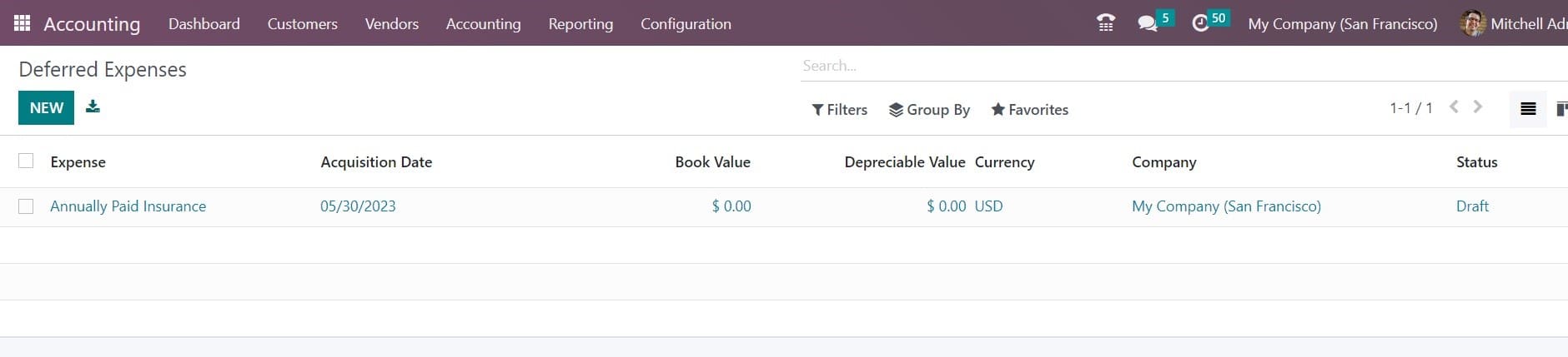 An Overview of Deferred Expense Management in Odoo 16 Accounting-cybrosys