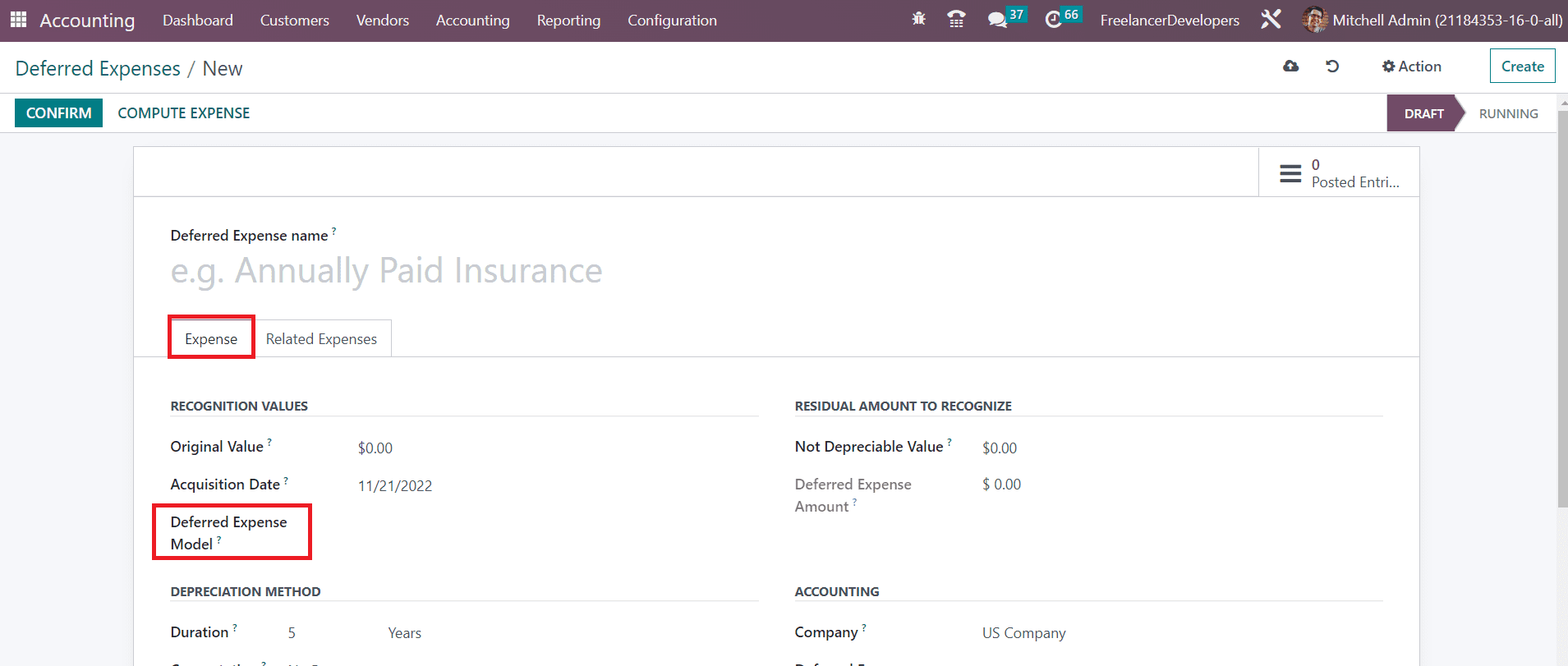 An Overview of Deferred Expense Management in Odoo 16 Accounting-cybrosys