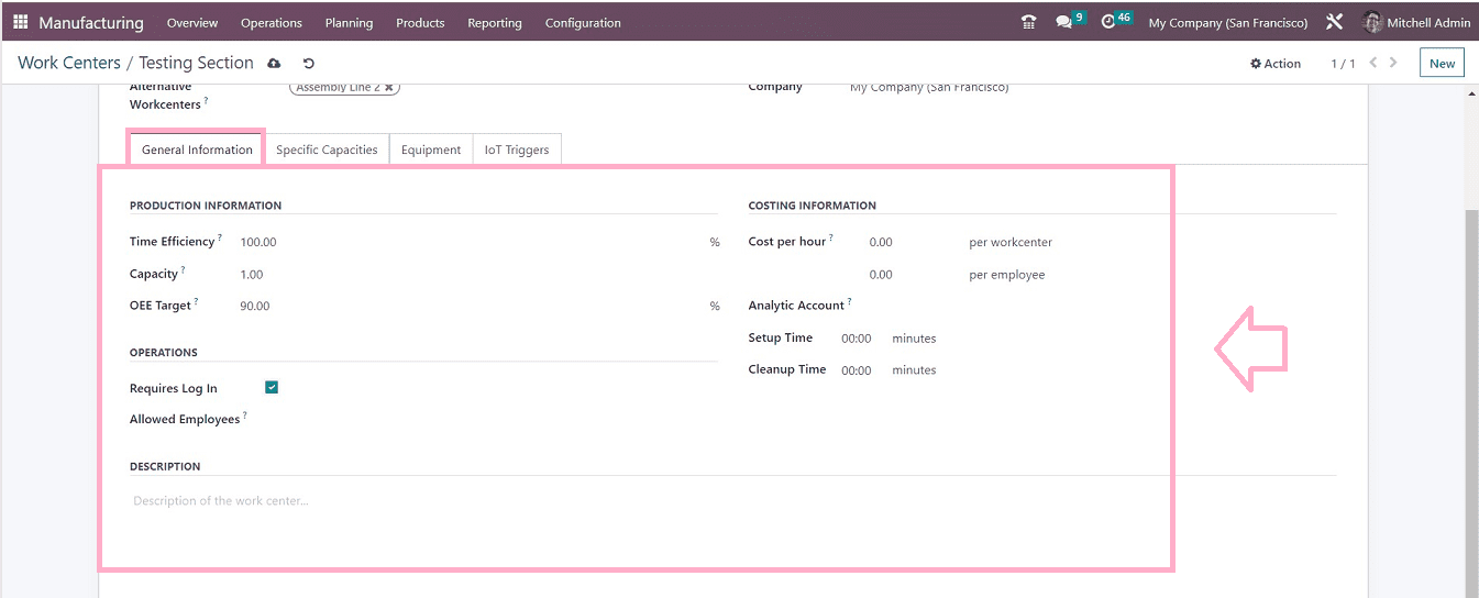 An Overview of Equipment Efficiency of Work Centers with Odoo 16-cybrosys