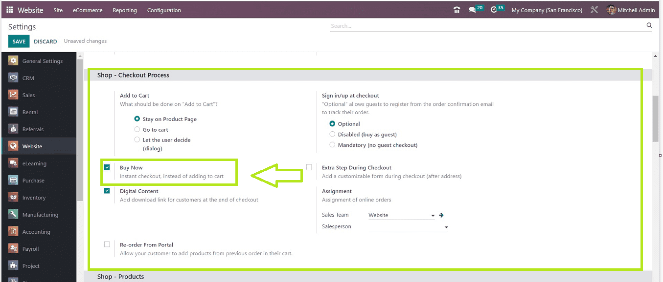 An Overview of Functions & Options Available in Odoo 16  Website App-cybrosys