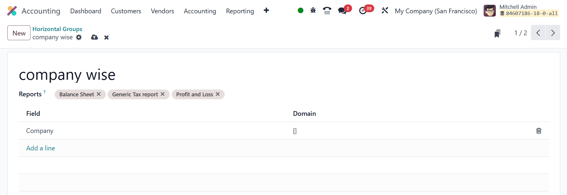 An Overview of Horizontal Groups in Odoo 18 Accounting-cybrosys