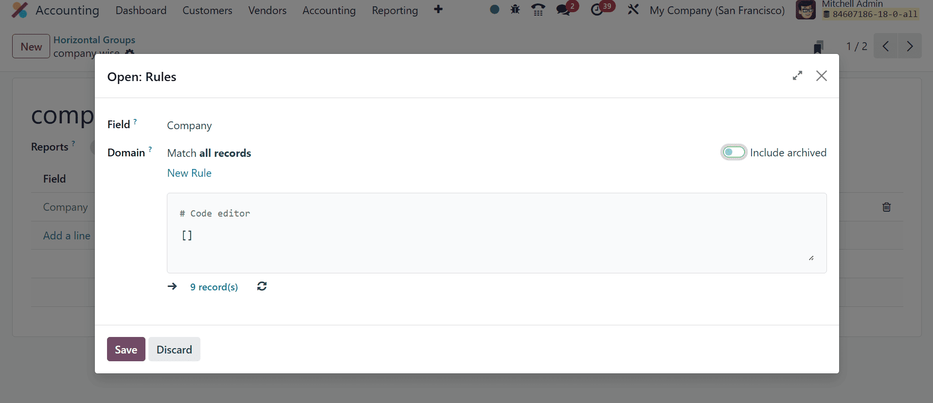 An Overview of Horizontal Groups in Odoo 18 Accounting-cybrosys