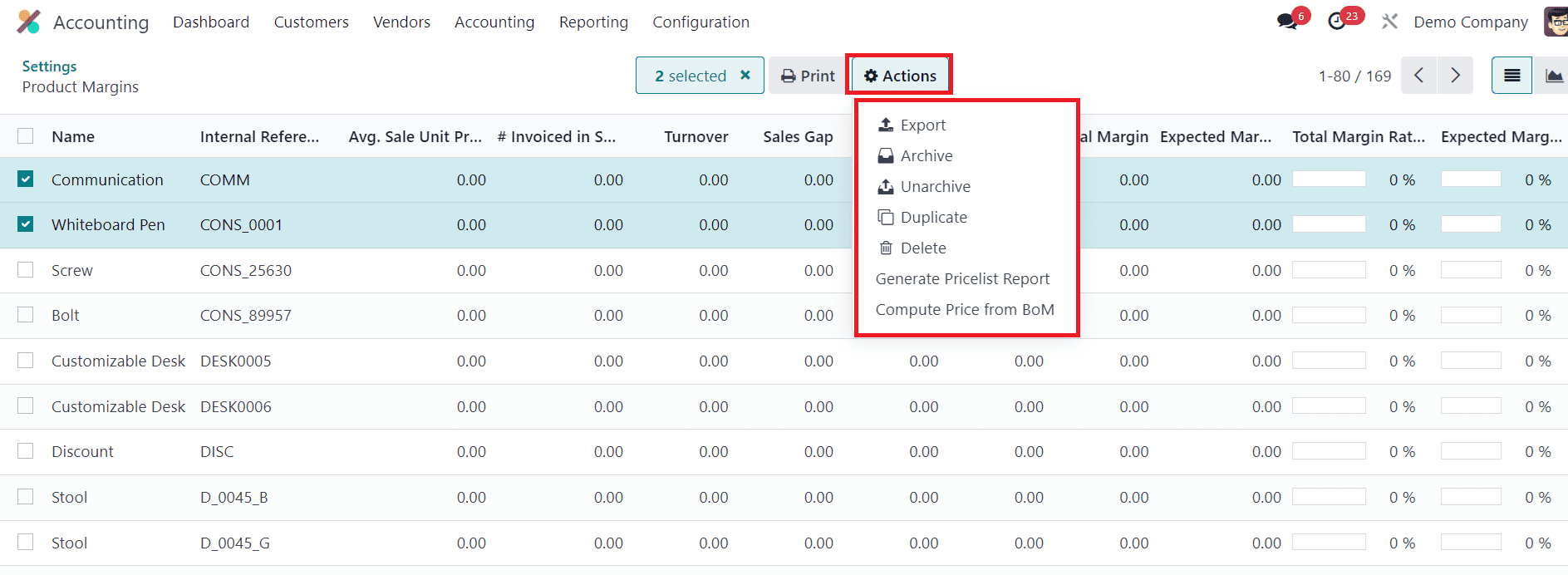 An Overview of Invoice & Product Margin Analysis in Odoo 17 Accounting-cybrosys