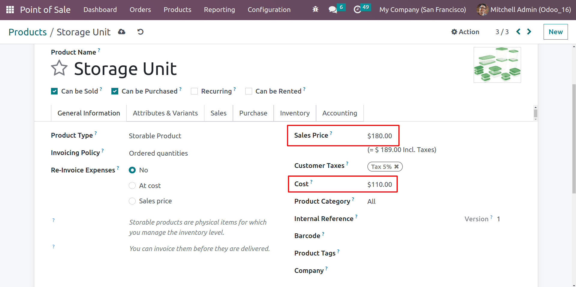 An Overview of Margin & Cost on Product Information With Odoo 16 POS-cybrosys